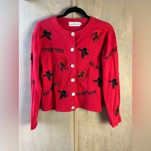 Castles Sport Texas Tech Button Up Sweater